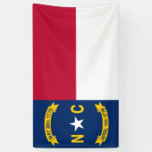 Flag North Carolina Banner (Vertikal)
