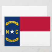 Flag North Carolina Briefpapier (Vorne/Hinten)