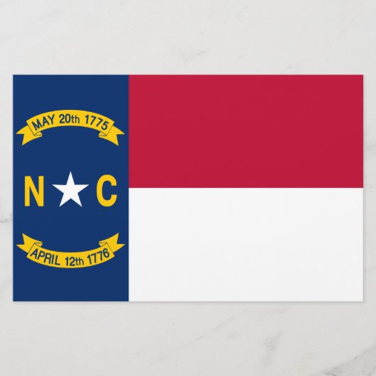 Flag North Carolina Briefpapier (Vorderseite)