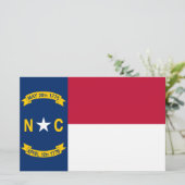 Flag North Carolina Briefpapier (Stehend Vorderseite)