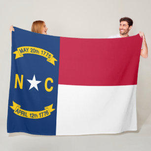 Flag North Carolina Fleecedecke
