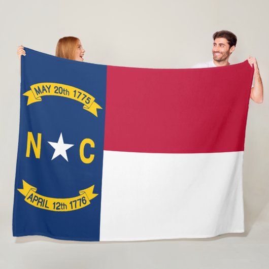 Flag North Carolina Fleecedecke (Beispiel)