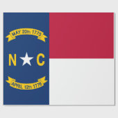 Flag North Carolina Geschenkpapier (Flach)