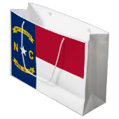 Flag North Carolina Große Geschenktüte (Vorderseite Schrägansicht)