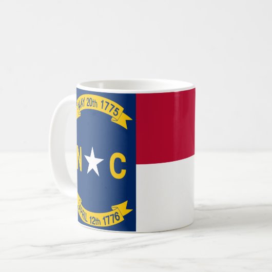 Flag North Carolina Kaffeetasse (Vorderseite Links)