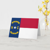 Flag North Carolina Karte (Gelbe Blume)