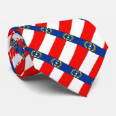 Flag NORTH CAROLINA - Krawatte (Gerollt)
