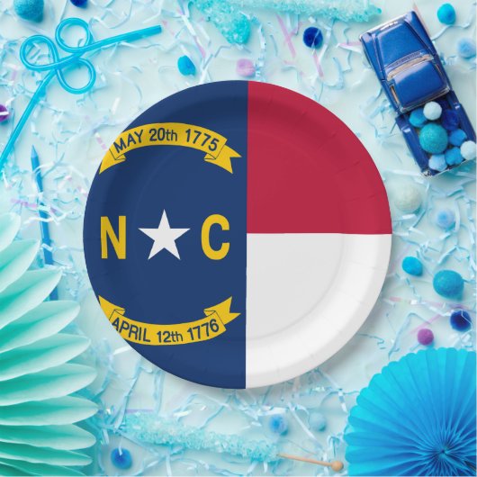 Flag North Carolina Pappteller (Party)
