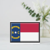 Flag North Carolina Postkarte (Stehend Vorderseite)