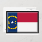 Flag North Carolina Postkarte (Vorne/Hinten)
