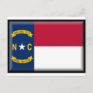 Flag North Carolina Postkarte