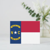 Flag North Carolina Postkarte (Stehend Vorderseite)