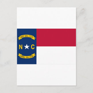 Flag North Carolina Postkarte