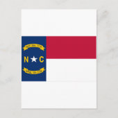 Flag North Carolina Postkarte (Vorderseite)