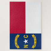 Flag North Carolina Puzzle (Vertikal)