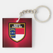 Flag North Carolina Schlüsselanhänger (Rückseite)
