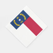 Flag North Carolina Serviette (Ecke)