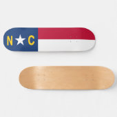 Flag North Carolina Skateboard (Horizontal)