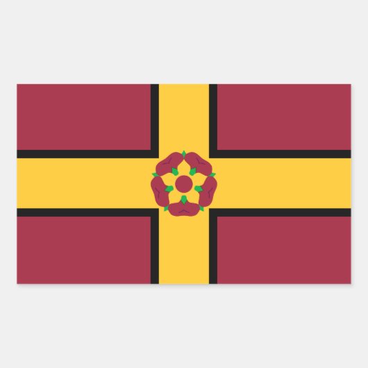 Flag Northamptonshire-rechteckiger Aufkleber (Vorderseite)