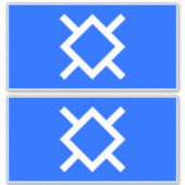 Flag Northern Cheyenne, 2 Aufkleber (Vorderseite)