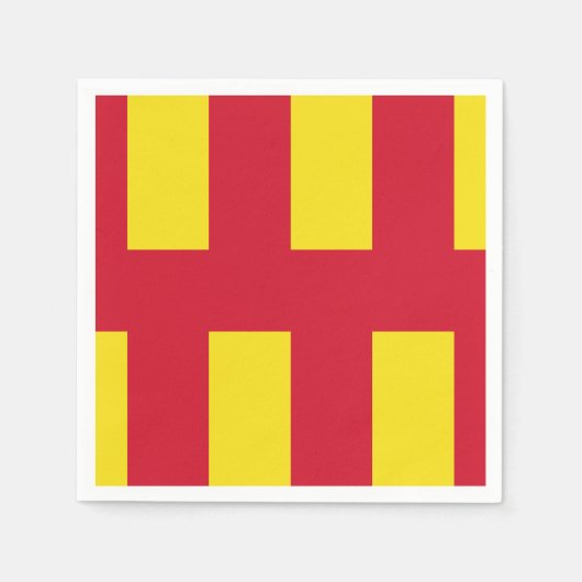 Flag Northumberland Paper Napkins Serviette (Vorderseite)
