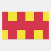 Flag Northumberland Square Sticker (Vorderseite)