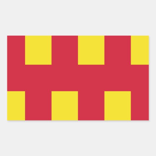 Flag Northumberland Square Sticker (Vorderseite)