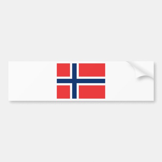 Flag Norwegen Autoaufkleber (Vorne)