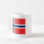 Flag Norwegen Kaffeetasse (Vorderseite Links)