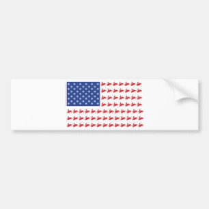 FLAG-O-SLEDS-Sno-Crosseps Autoaufkleber