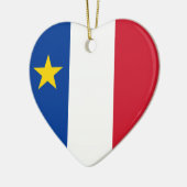 Flag of Acadia Keramik Ornament (Links)