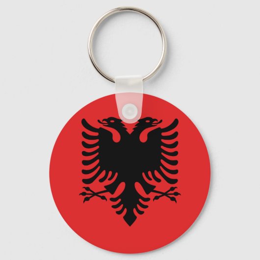 Flag of Albania - Flamuri Kombëtar - Albanian Flag Schlüsselanhänger (Vorderseite)