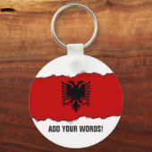 Flag of Albania Schlüsselanhänger (Vorderseite)