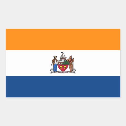 Flag of Albany, New York Rechteckiger Aufkleber (Vorderseite)