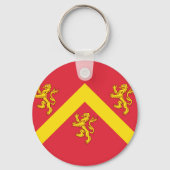 Flag of Anglesey Keychain Schlüsselanhänger (Vorderseite)