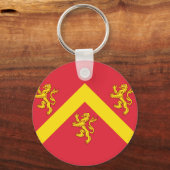 Flag of Anglesey Keychain Schlüsselanhänger (Vorderseite)