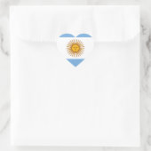 Flag of Argentina - Bandera Herz-Aufkleber (Tasche)