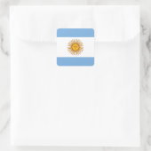 Flag of Argentina - Bandera Quadratischer Aufkleber (Tasche)