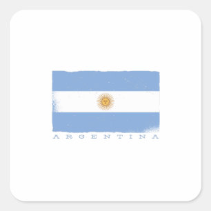 Flag of ARGENTINA Quadratischer Aufkleber