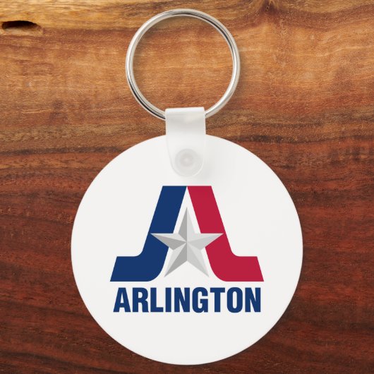 Flag of Arlington, Texas Keychain Schlüsselanhänger (Rückseite)