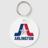 Flag of Arlington, Texas Keychain Schlüsselanhänger (Rückseite)