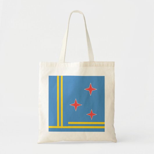 Flag of Aruba 3 Star Bag Tragetasche (Vorne)