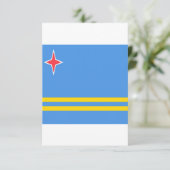 Flag Of Aruba Save The Date (Stehend Vorderseite)