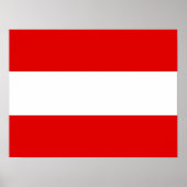 Flag of Austria Poster (Vorne)