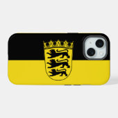 Flag of Baden-Württemberg Case-Mate iPhone 15 Hülle (Rückseite (Horizontal))