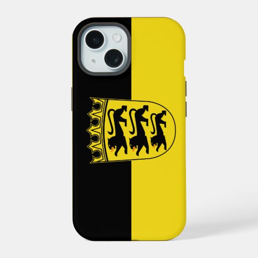 Flag of Baden-Württemberg Case-Mate iPhone 15 Hülle (Rückseite)