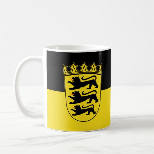 Flag of Baden-Württemberg Coffee Mug Kaffeetasse (Links)