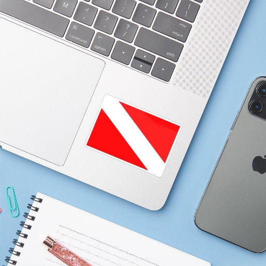 Flag of Barotseland, the Republic of South Africa Aufkleber (Laptop mit iPhone)