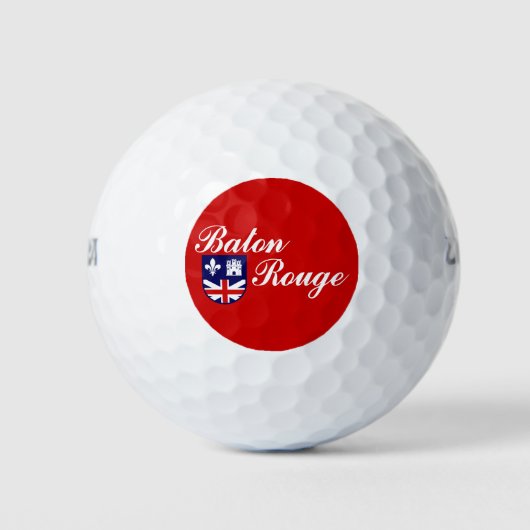Flag of Baton Rouge, Louisiana Golf Balls Golfball (Vorderseite)