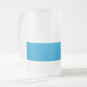 Flag of Bavaria Frosted Glass Beer Mug Mattglas Bierglas (Vorderseite Links)